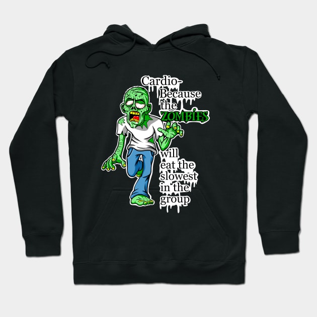 Zombie Cardio Hoodie by TimAddisonArt